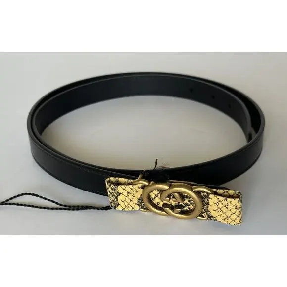 Gucci | Accessories | Gucci Gg Buckle Womens Black Leather  display picture 1